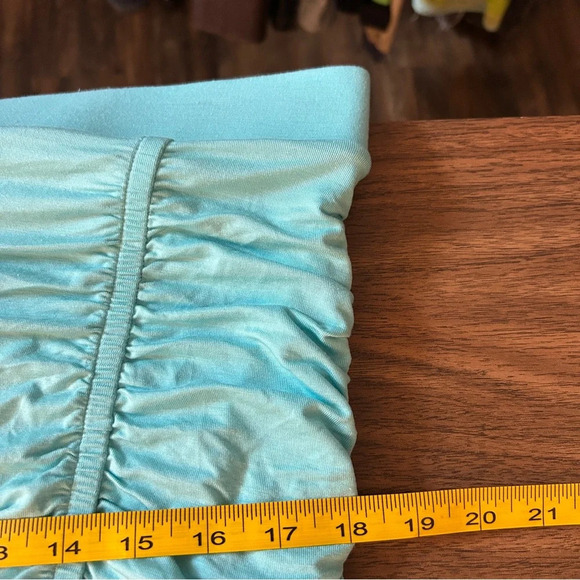NWT Torrid Aqua Gathered Pencil Skirt - Picture 7 of 8